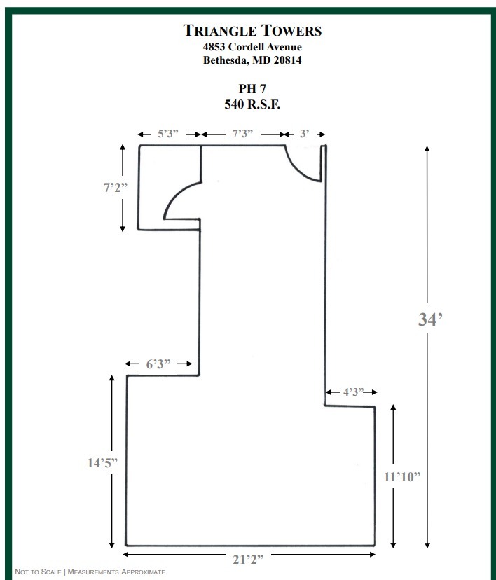 4853 Cordell Ave, Bethesda, MD en alquiler Plano de la planta- Imagen 1 de 1