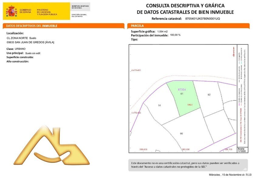 Calle Zona Norte, San Juan de Gredos, Ávila en venta - Foto del edificio - Imagen 3 de 3