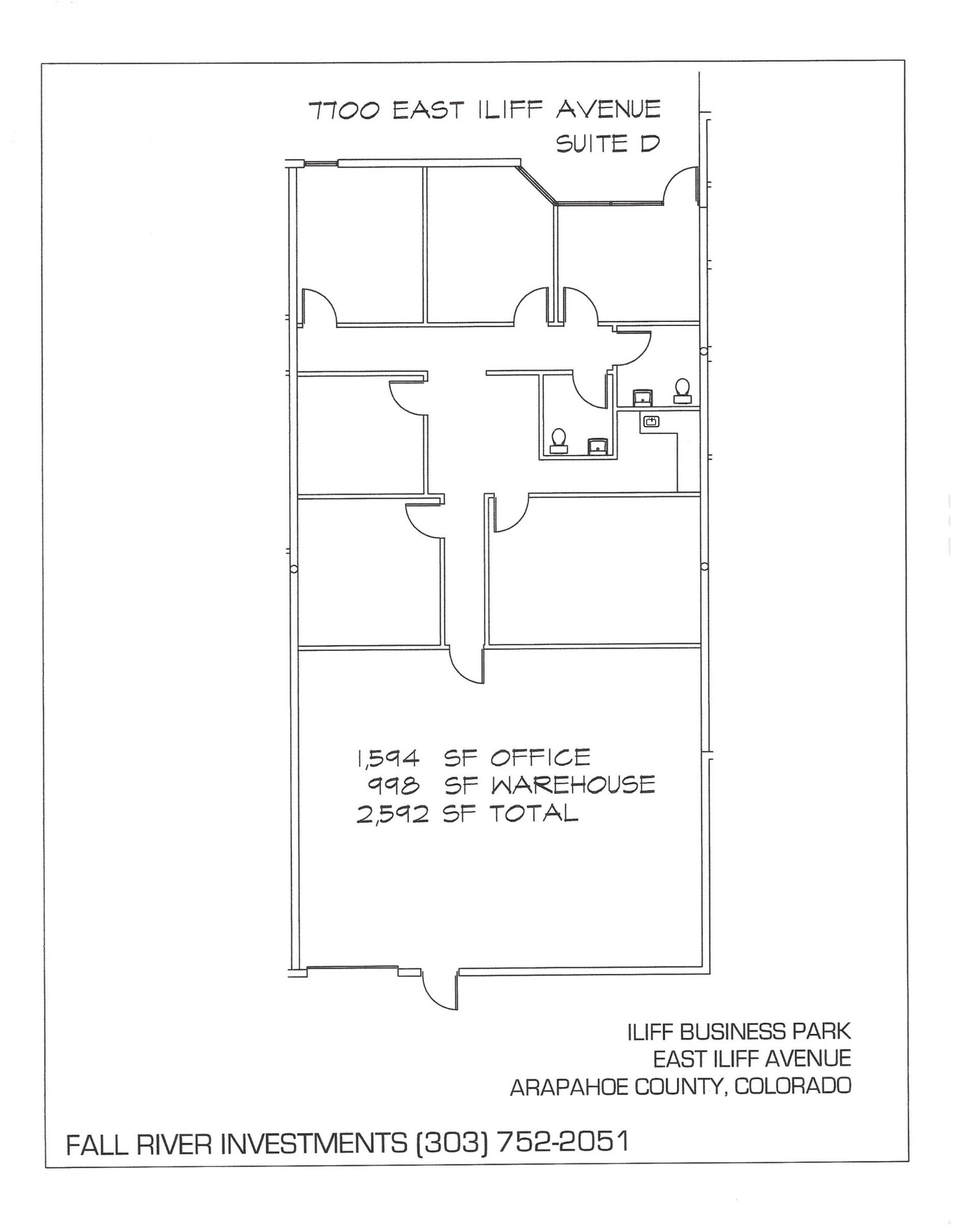 7700 E Iliff Ave, Denver, CO en alquiler Plano del sitio- Imagen 1 de 1