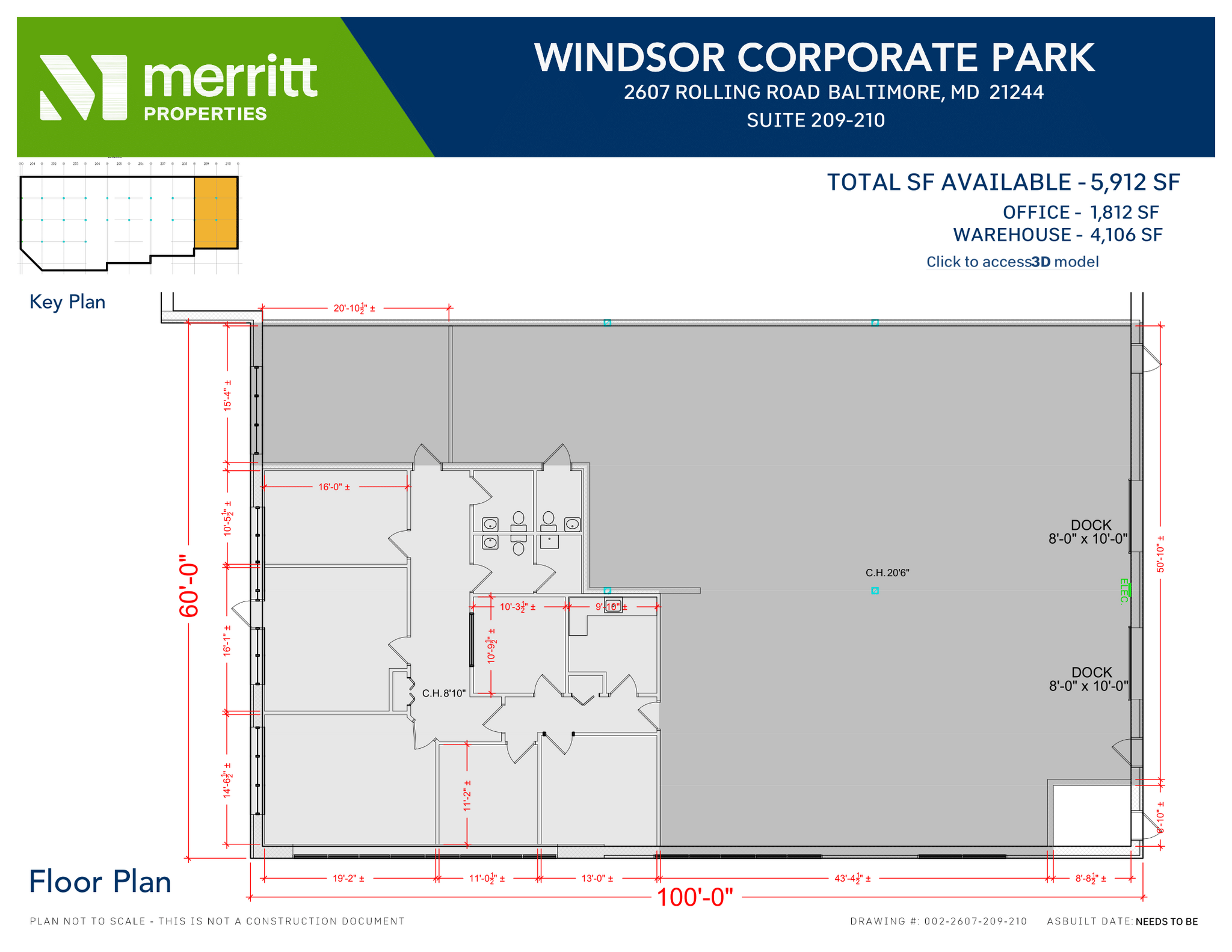 2601 N Rolling Rd, Windsor Mill, MD en alquiler Plano de la planta- Imagen 1 de 1