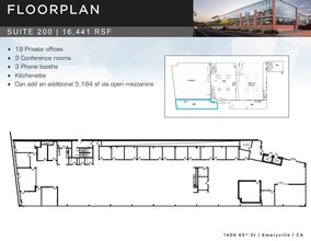 1400 65th St, Emeryville, CA en alquiler Plano de la planta- Imagen 1 de 1