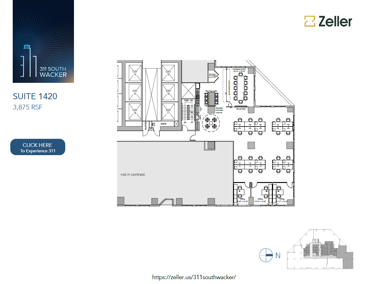 311 S Wacker Dr, Chicago, IL en alquiler Plano de la planta- Imagen 1 de 1