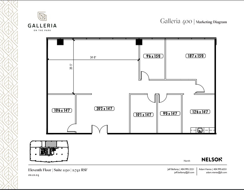 600 Galleria Pky SE, Atlanta, GA en alquiler Plano de la planta- Imagen 1 de 1