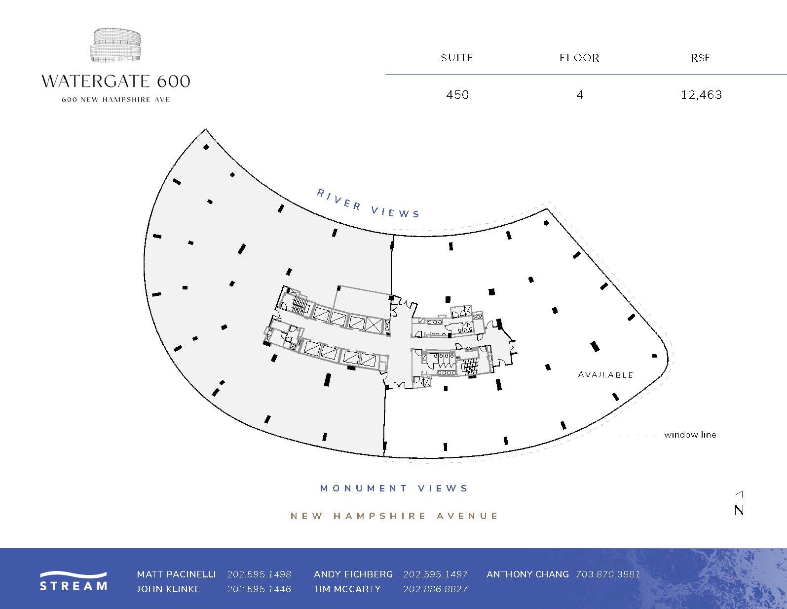 600 New Hampshire Ave NW, Washington, DC en alquiler Plano de la planta- Imagen 1 de 1