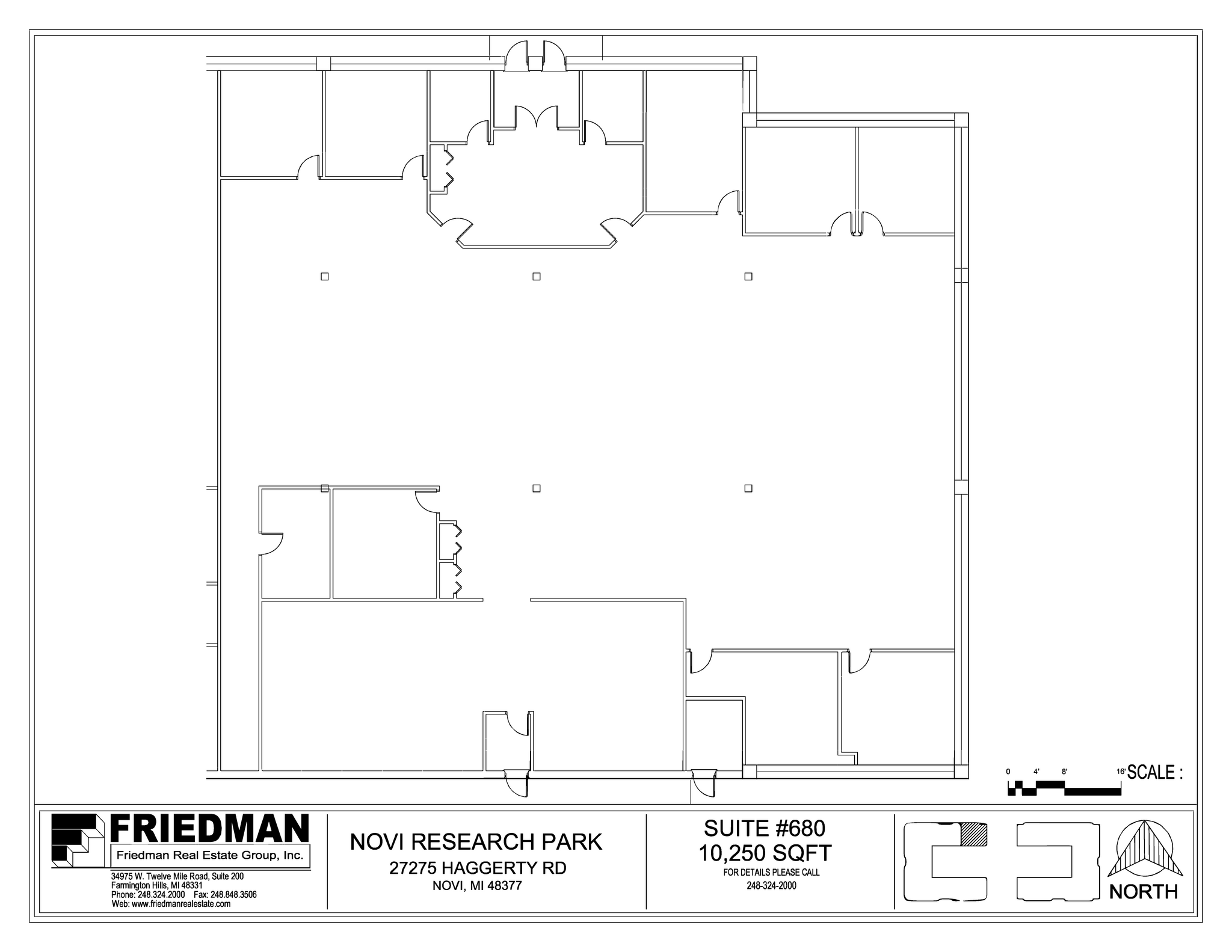 27275 Haggerty Rd, Novi, MI en alquiler Plano de la planta- Imagen 1 de 4