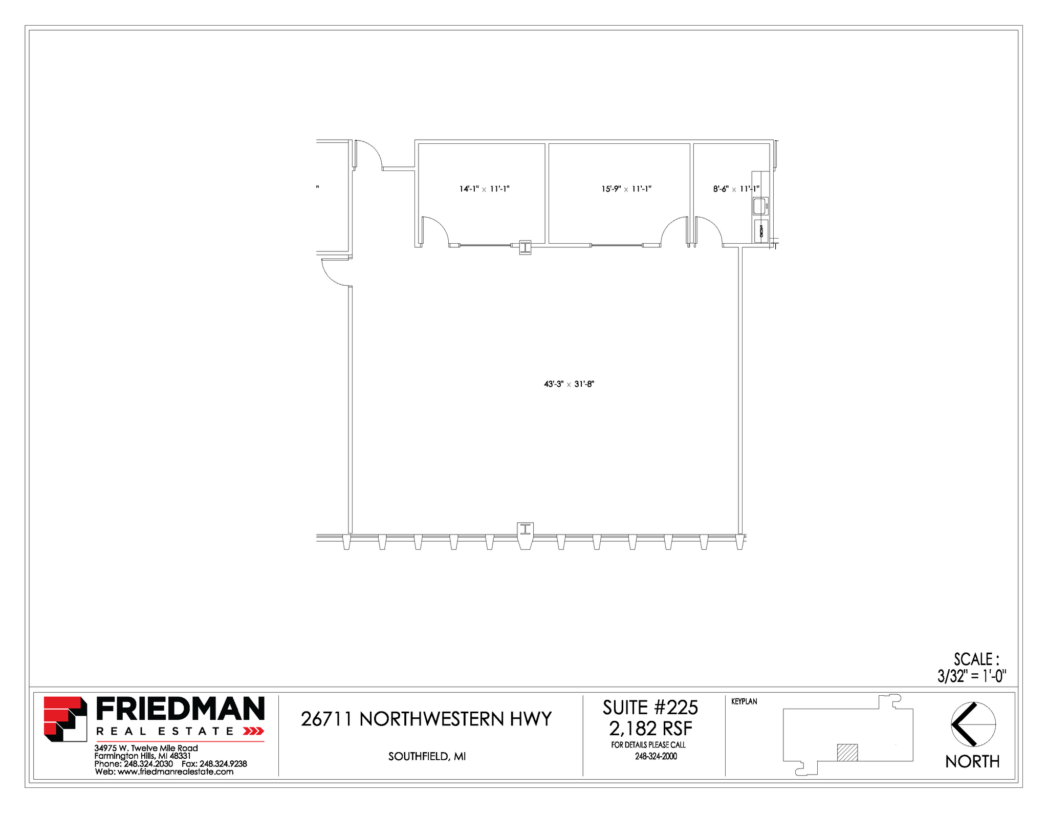 26711 Northwestern Hwy, Southfield, MI en alquiler Plano del sitio- Imagen 1 de 2