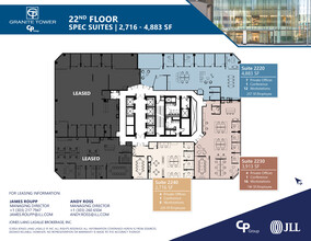 1099 18th St, Denver, CO en alquiler Plano de la planta- Imagen 2 de 3