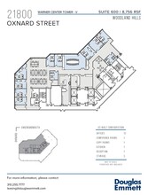 21800 Oxnard St, Woodland Hills, CA en alquiler Plano de la planta- Imagen 1 de 1