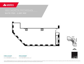 980 N Michigan Ave, Chicago, IL en alquiler Plano de la planta- Imagen 1 de 1