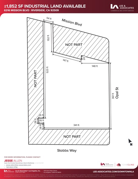 6316 Mission Blvd, Jurupa Valley, CA en alquiler - Plano del sitio - Imagen 2 de 2