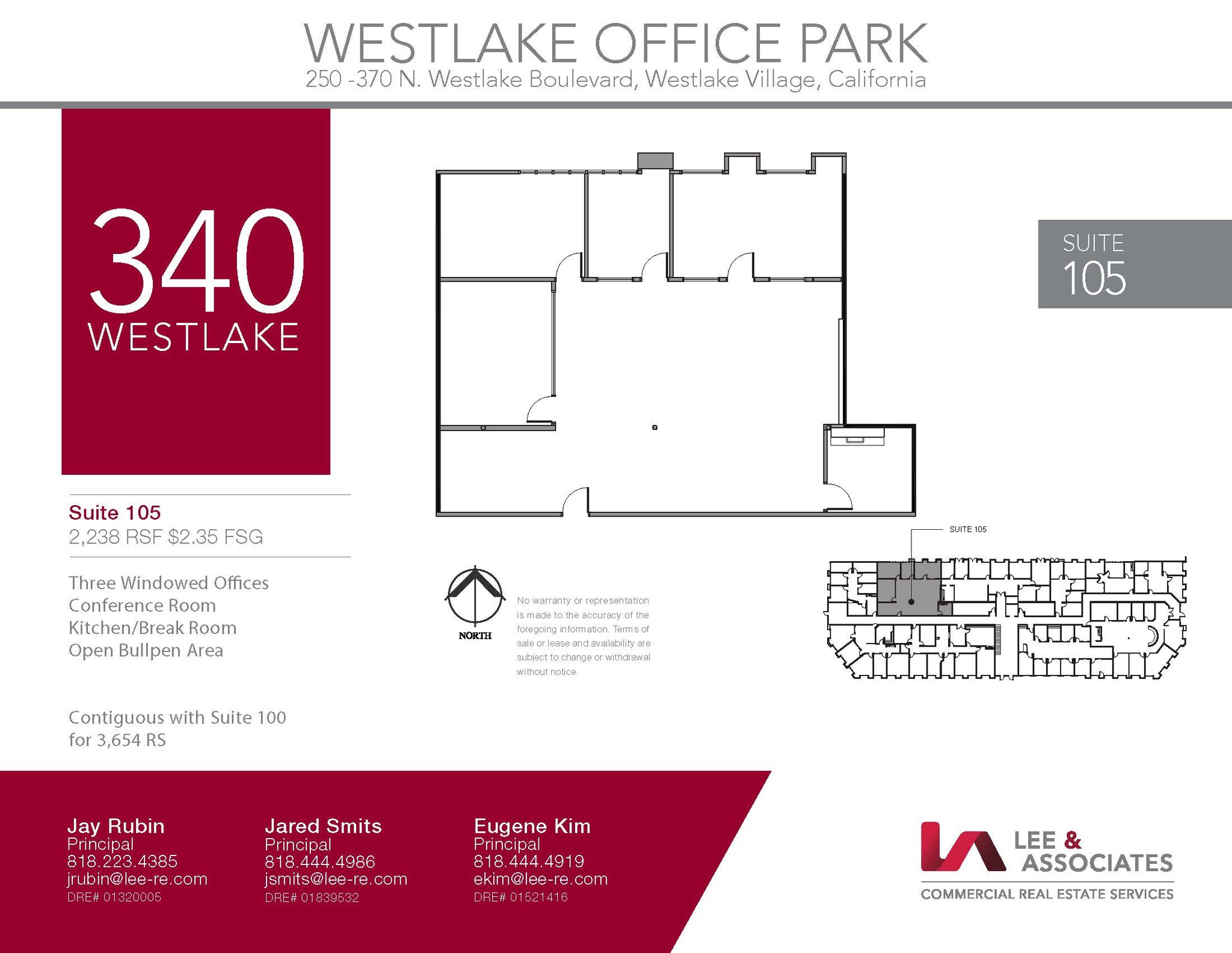 250 N Westlake Blvd, Westlake Village, CA en alquiler Plano de la planta- Imagen 1 de 1