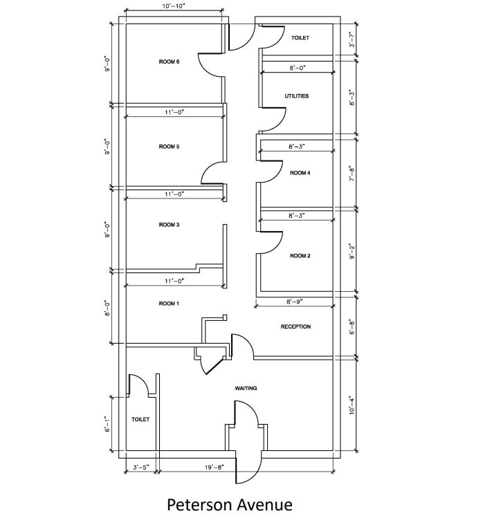 2516 W Peterson Ave, Chicago, IL en alquiler Plano de la planta- Imagen 1 de 1