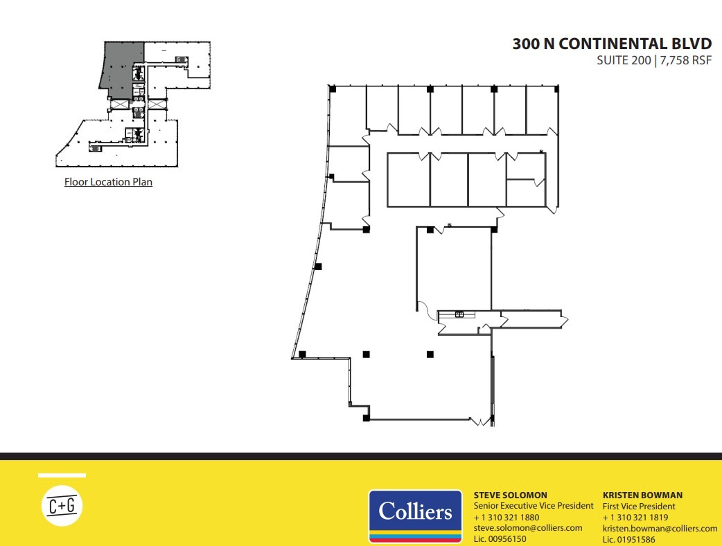 300 Continental Blvd, El Segundo, CA en alquiler Plano de la planta- Imagen 1 de 1