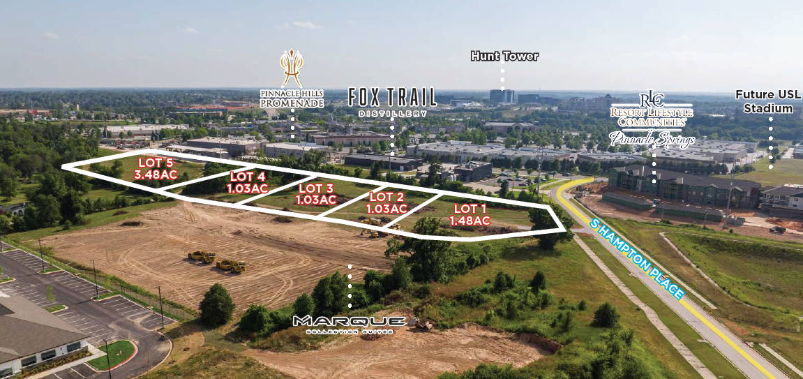 S Bellview Road & S Hampton Place, Rogers, AR en venta Vista aérea- Imagen 1 de 4