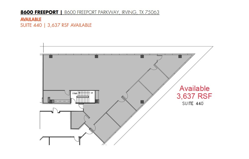 8600 Freeport Pky, Irving, TX en alquiler Plano de la planta- Imagen 1 de 1