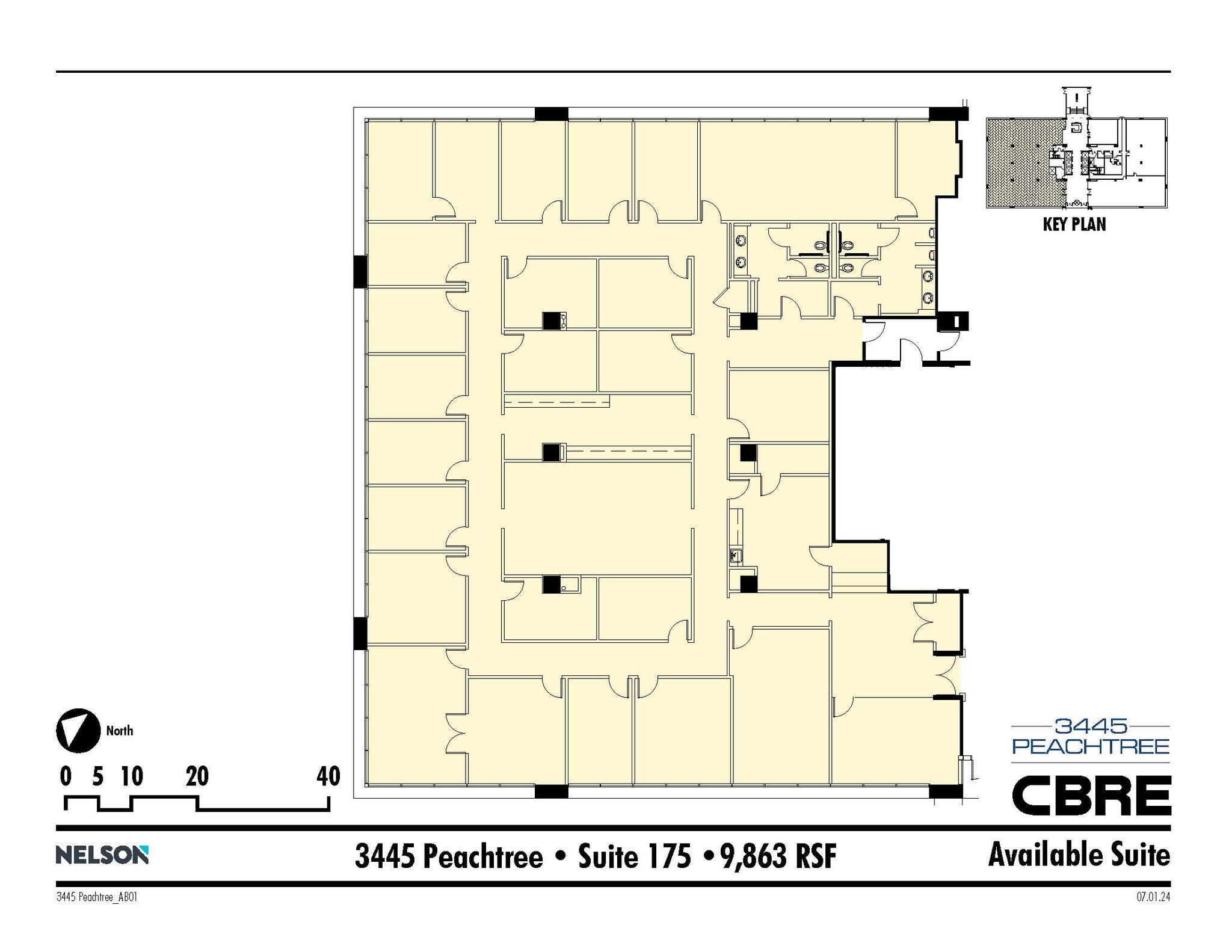 3445 Peachtree Rd NE, Atlanta, GA en alquiler Plano de la planta- Imagen 1 de 1