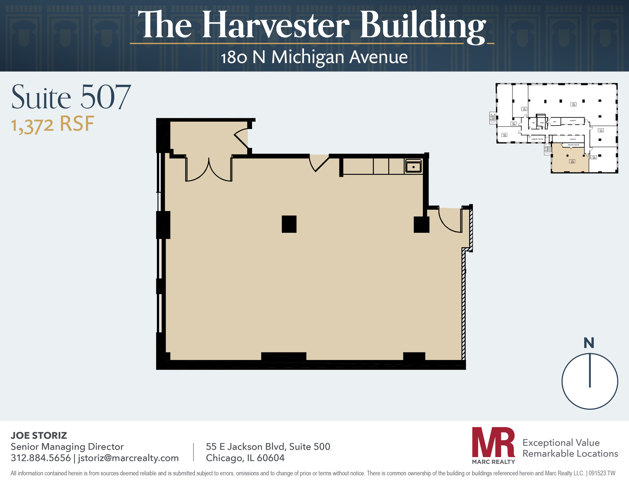 180 N Michigan Ave, Chicago, IL en alquiler Plano de la planta- Imagen 1 de 4