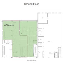 621-625 W 46th St, New York, NY en alquiler Plano de la planta- Imagen 1 de 1