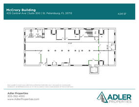 425-445 Central Ave, Saint Petersburg, FL en alquiler Plano de la planta- Imagen 1 de 1