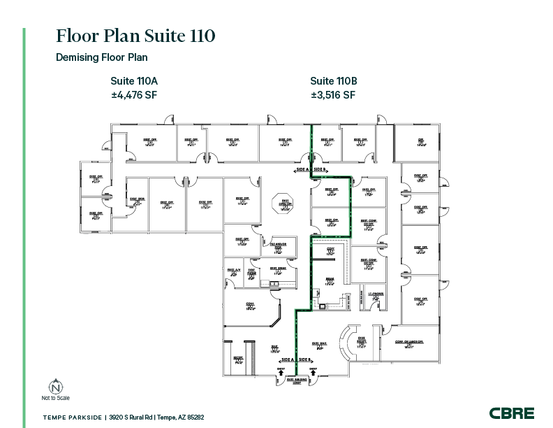 3920 S Rural Rd, Tempe, AZ en venta Plano de la planta- Imagen 1 de 1