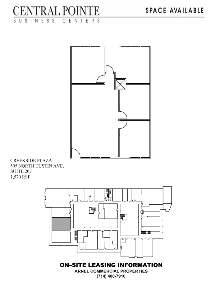 505 N Tustin Ave, Santa Ana, CA en alquiler Plano de la planta- Imagen 1 de 1