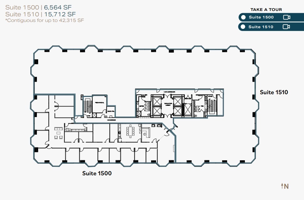 550 W C St, San Diego, CA en alquiler Plano de la planta- Imagen 1 de 1