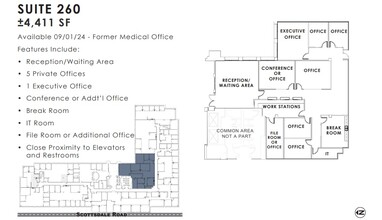 11333 N Scottsdale Rd, Scottsdale, AZ en alquiler Plano de la planta- Imagen 1 de 1