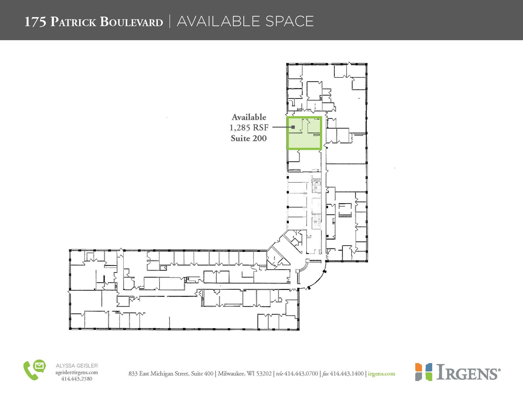 175 N Patrick Blvd, Brookfield, WI en alquiler Plano de la planta- Imagen 1 de 4