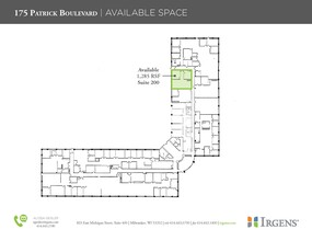 175 N Patrick Blvd, Brookfield, WI en alquiler Plano de la planta- Imagen 1 de 4