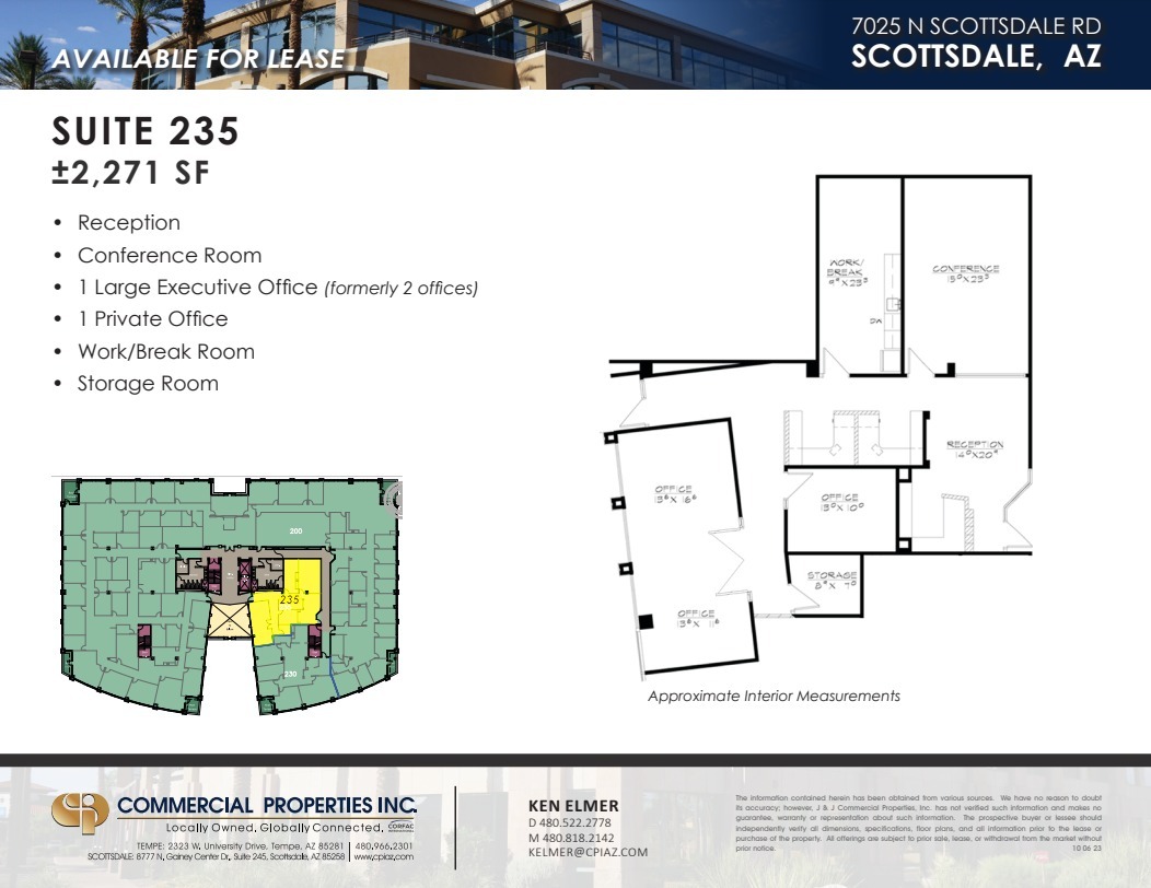 7025 N Scottsdale Rd, Scottsdale, AZ en alquiler Plano de la planta- Imagen 1 de 1