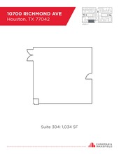 10700 Richmond Ave, Houston, TX en alquiler Plano de la planta- Imagen 1 de 1