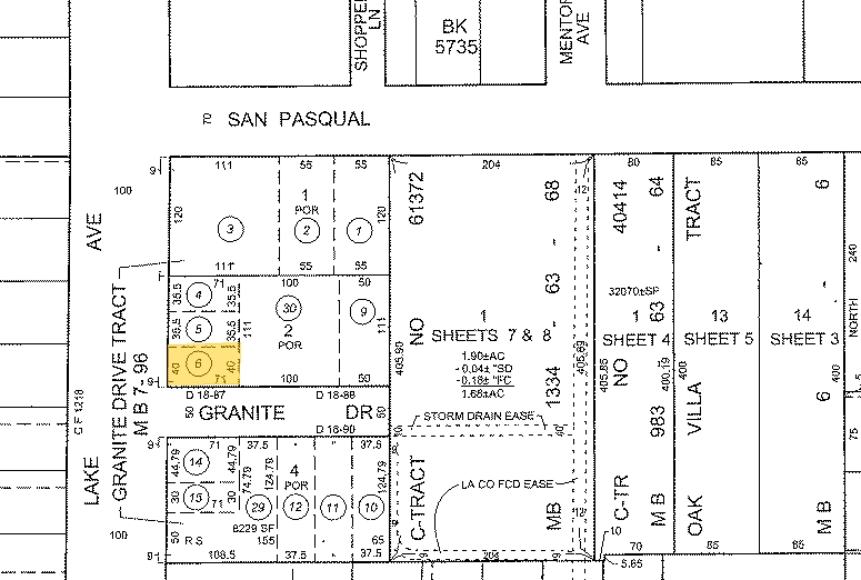 502-504 S Lake Ave, Pasadena, CA en alquiler - Plano de solar - Imagen 2 de 2