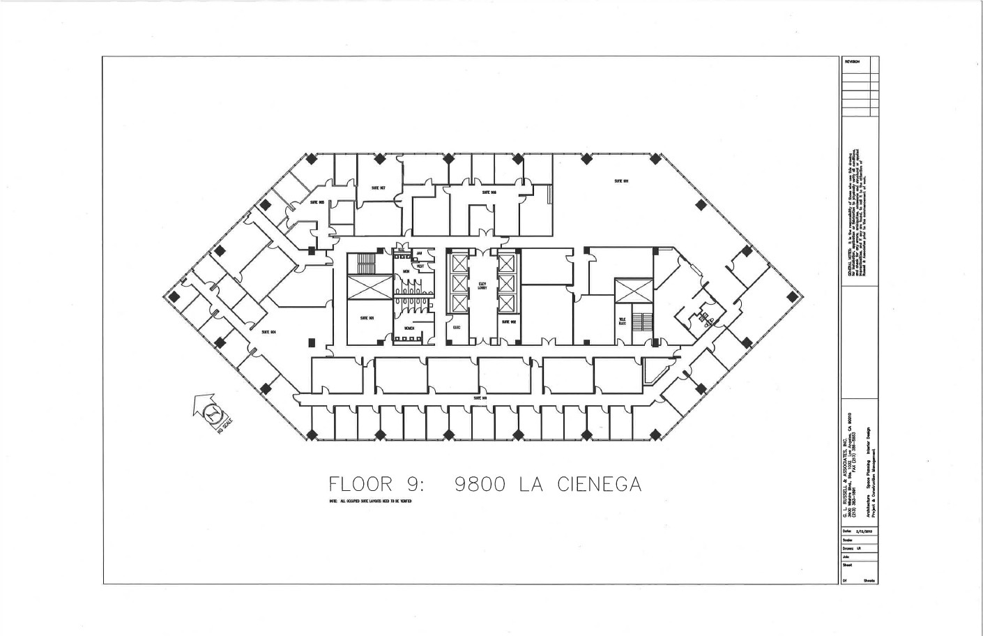 9800 S La Cienega Blvd, Inglewood, CA en alquiler Plano de la planta- Imagen 1 de 1