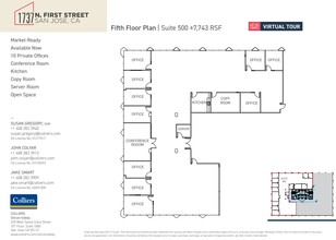 1737 N 1st St, San Jose, CA en alquiler Plano de la planta- Imagen 1 de 1