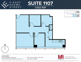 11 E Adams St, Chicago, IL en alquiler Plano de la planta- Imagen 1 de 5