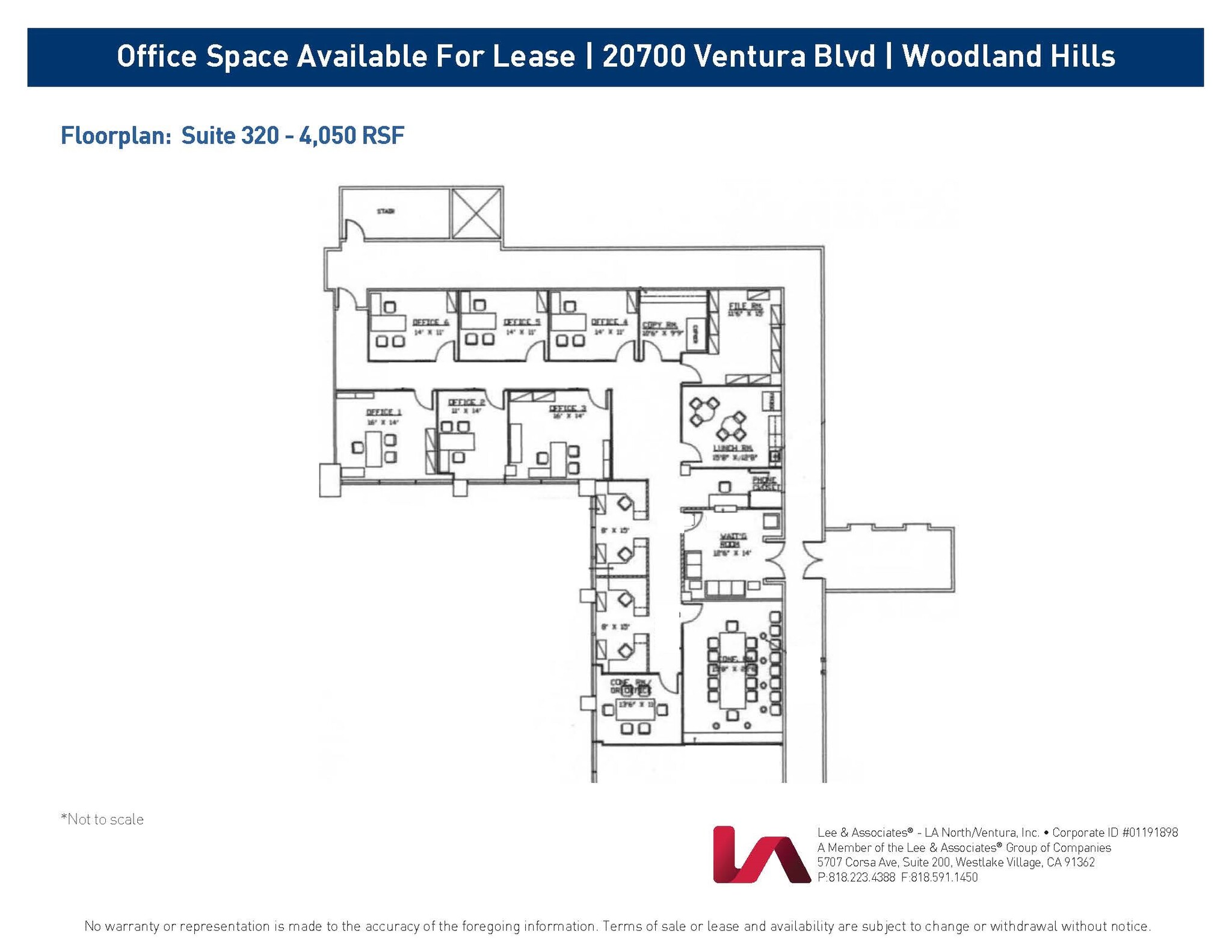 20700 Ventura Blvd, Woodland Hills, CA en alquiler Plano de la planta- Imagen 1 de 1