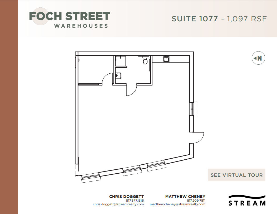 821-1075 Foch St, Fort Worth, TX en alquiler Plano de la planta- Imagen 1 de 1