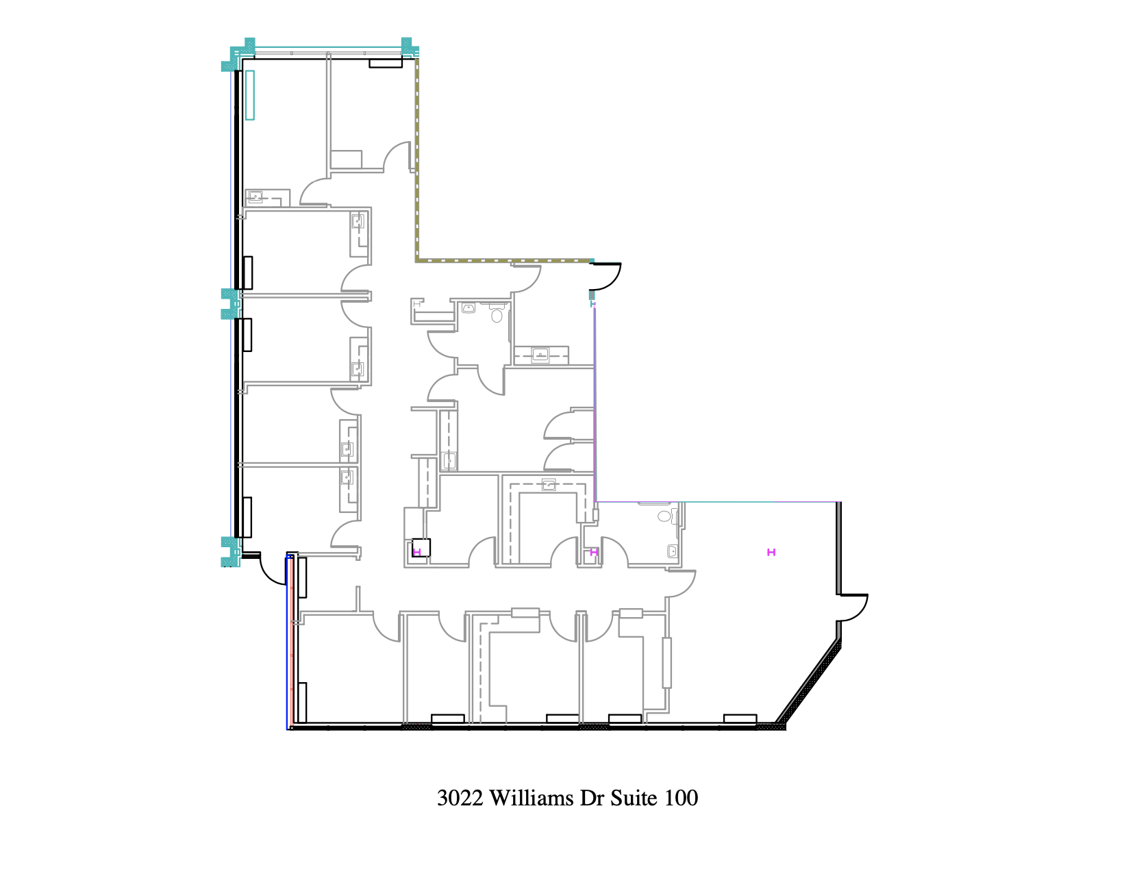 3022 Williams Dr, Fairfax, VA en alquiler Plano de la planta- Imagen 1 de 1