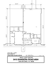 5407-5419 Bandera Rd, San Antonio, TX en alquiler Plano de la planta- Imagen 1 de 1