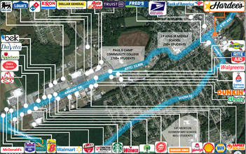 105 N Mechanic St, Franklin, VA - VISTA AÉREA  vista de mapa