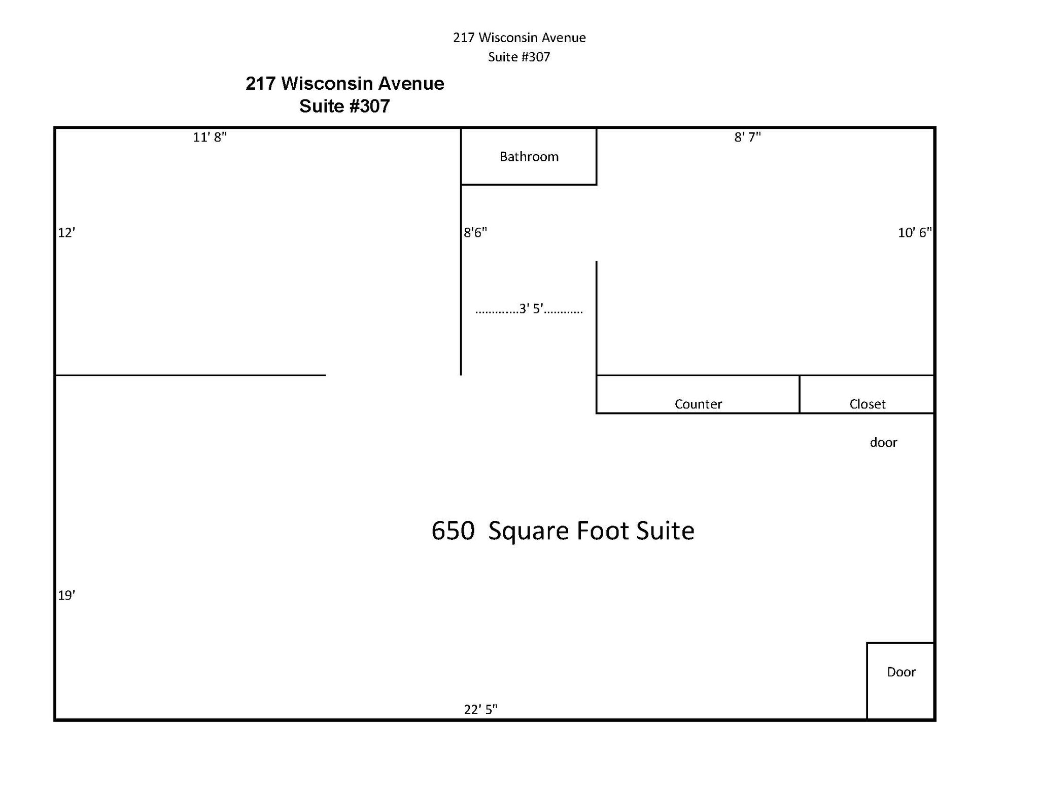 217 Wisconsin Ave, Waukesha, WI en alquiler Plano de la planta- Imagen 1 de 10