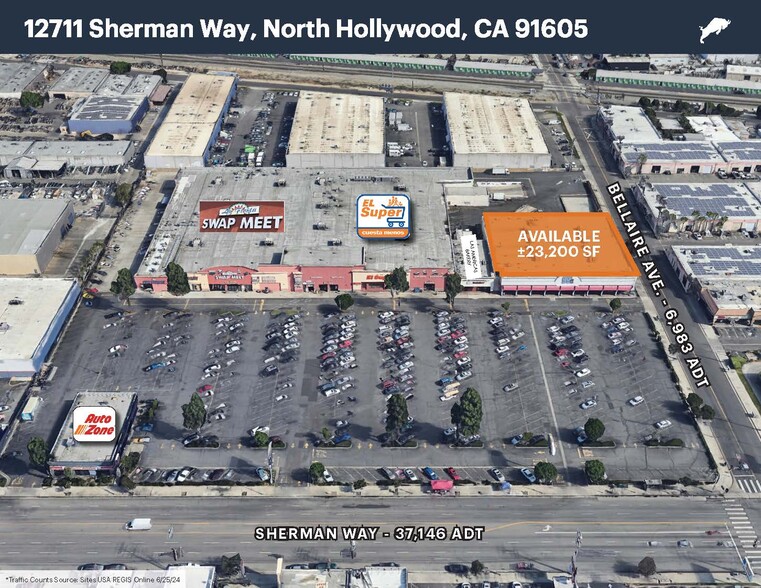 12711-12727 Sherman Way, North Hollywood, CA en alquiler - Foto del edificio - Imagen 1 de 1