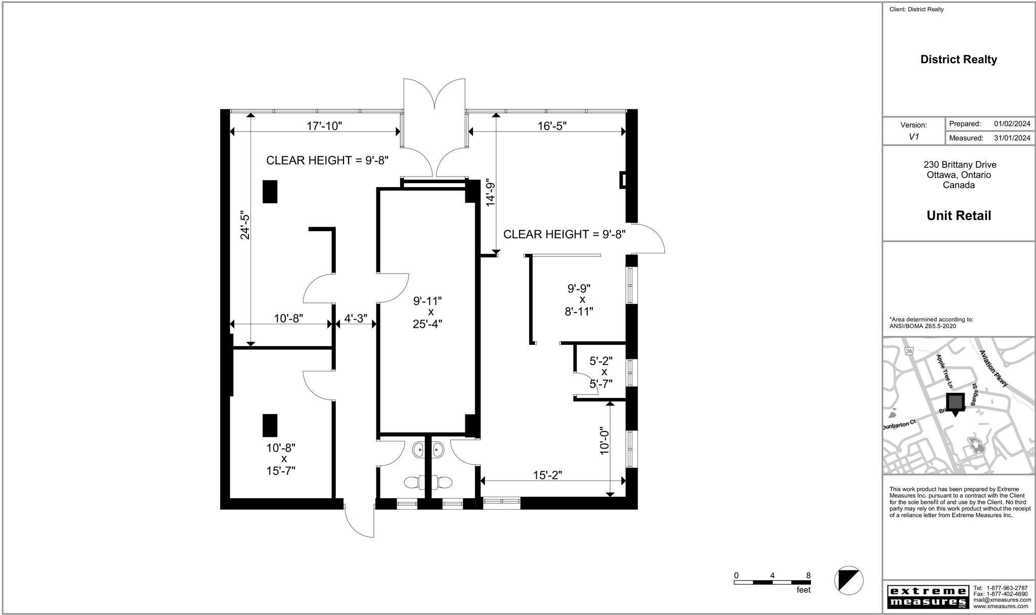 230-240 Brittany Dr, Ottawa, ON en alquiler Plano de la planta- Imagen 1 de 4