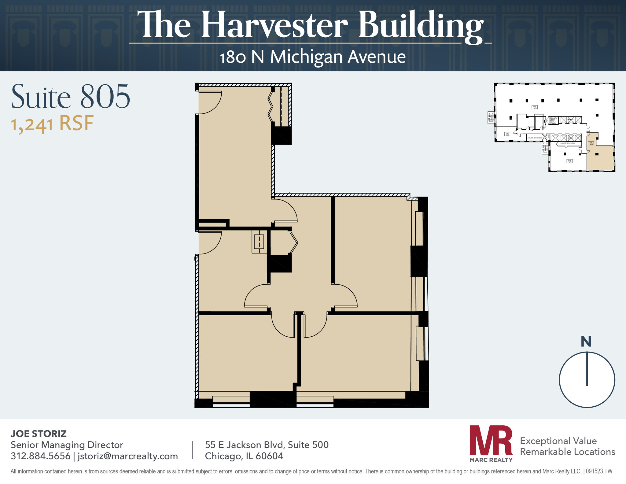 180 N Michigan Ave, Chicago, IL en alquiler Plano de la planta- Imagen 1 de 7