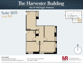 180 N Michigan Ave, Chicago, IL en alquiler Plano de la planta- Imagen 1 de 7