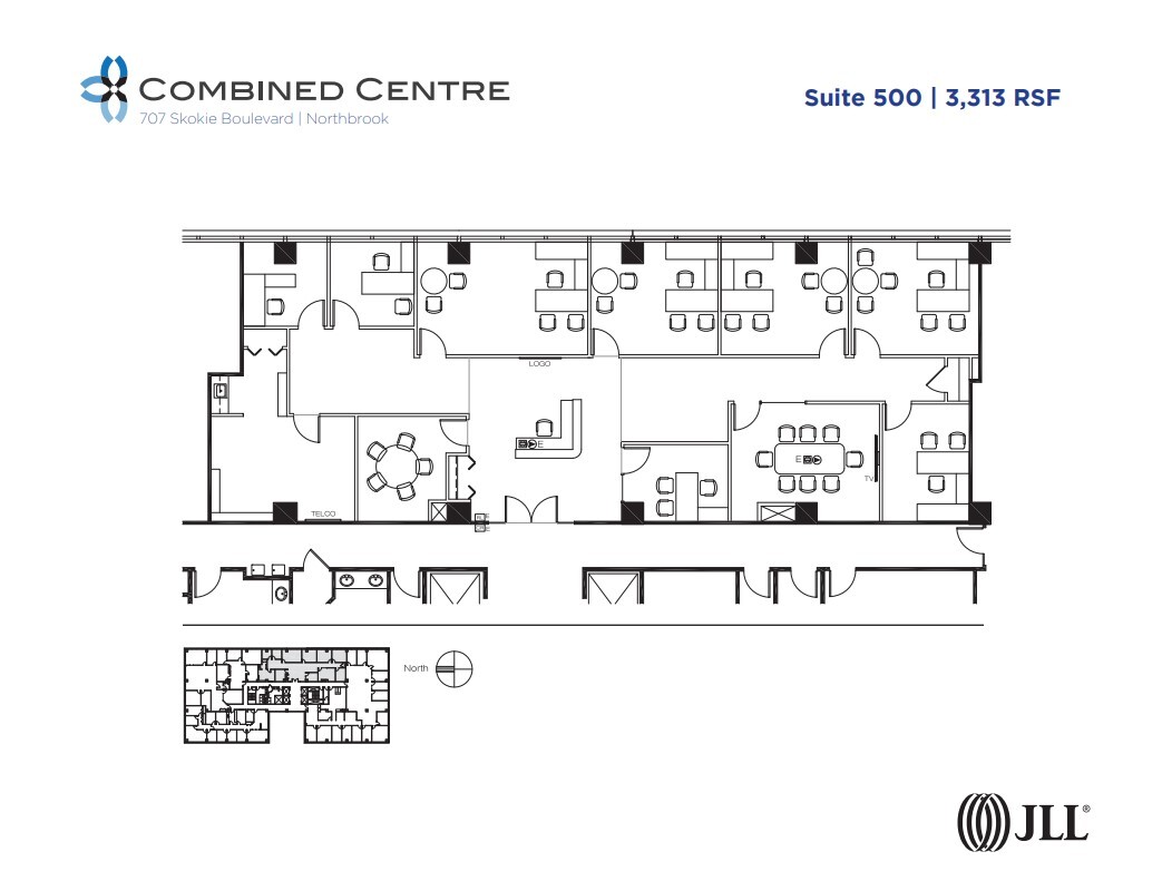 707 Skokie Blvd, Northbrook, IL en alquiler Plano de la planta- Imagen 1 de 1