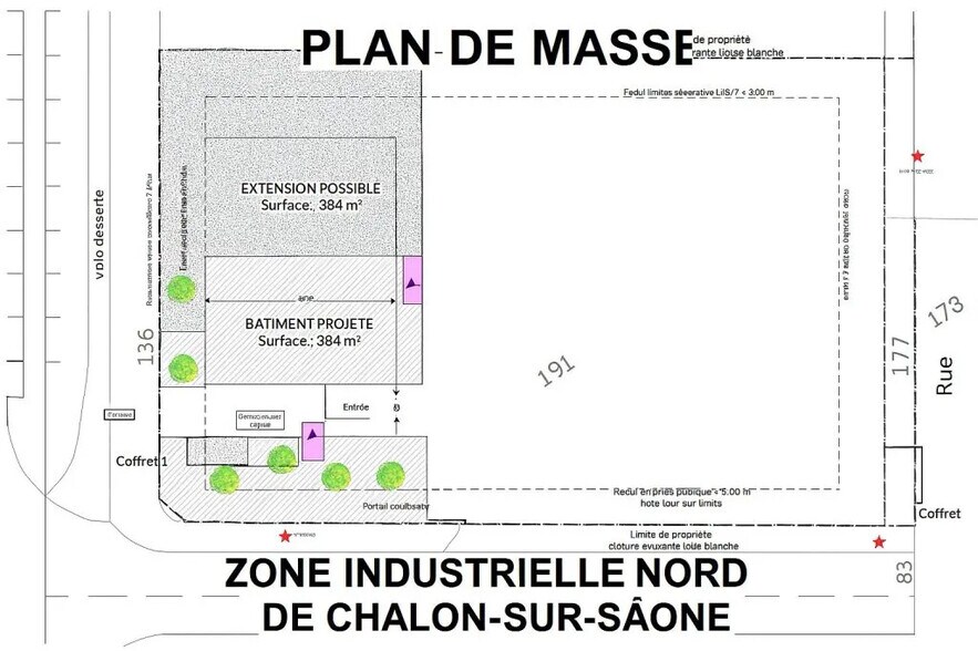 Terreno en Chalon-sur-Saône en venta - Plano del sitio - Imagen 2 de 4