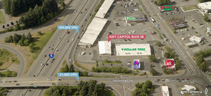 5111-5211 Capitol Blvd SW, Tumwater, WA en alquiler Vista aérea- Imagen 1 de 19