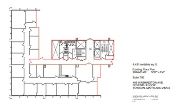 409 Washington Ave, Towson, MD en alquiler Plano de la planta- Imagen 2 de 2