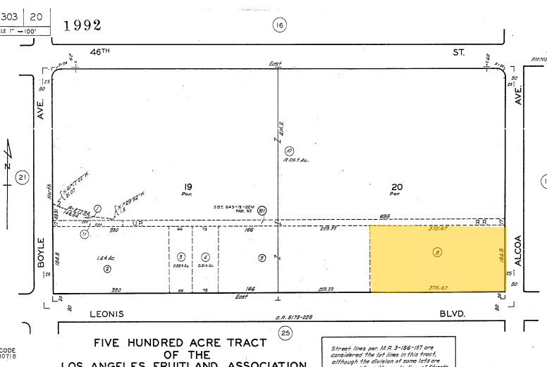 3251 Leonis Blvd, Vernon, CA en venta - Plano de solar - Imagen 3 de 4